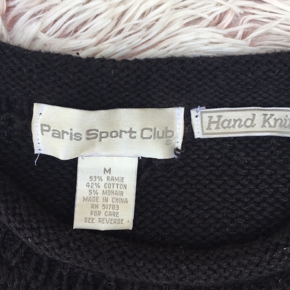 💐VTG 80s hand knit floral print sweater - Picture 4 of 7